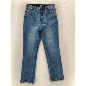 LuLaRoe With Love Skinny Jeans Women's 30 Medium Blue Stretch Denim Waistband